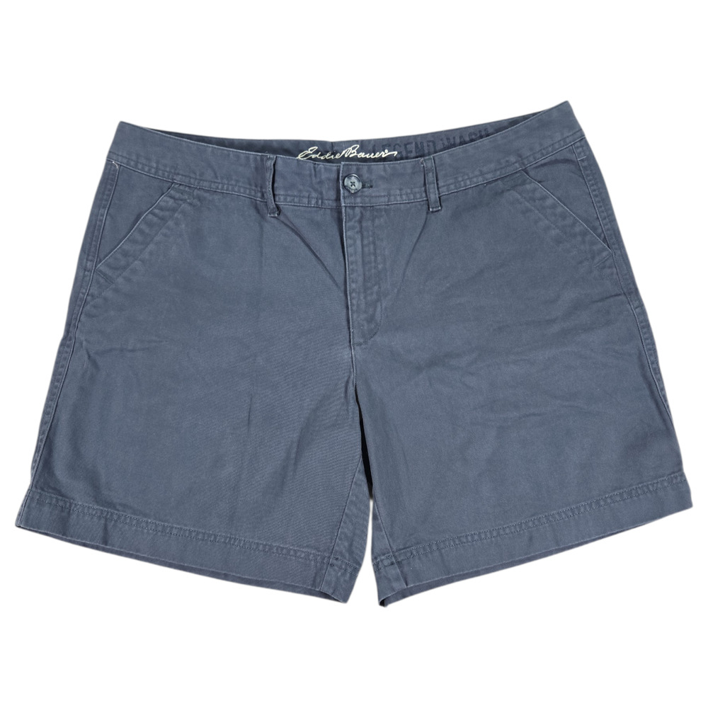 Eddie Bauer Wom 14 Blue Legendary Wash Shorts Spring Summer BBQ Everyday Casual